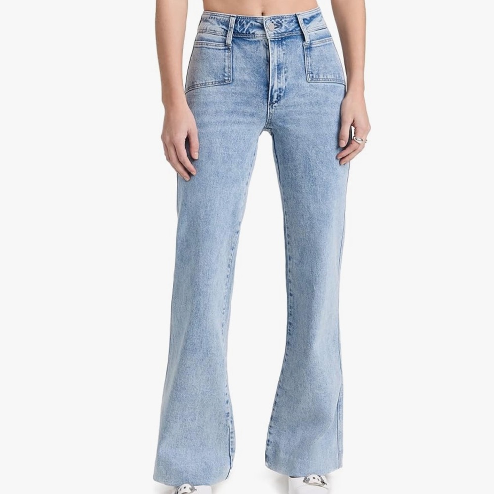 PAIGE Vintage Leenah Slim Wide Leg Jeans Size 30